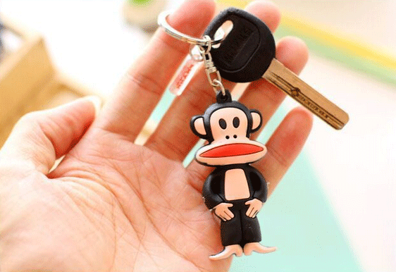 PVC軟膠情侶鑰匙扣