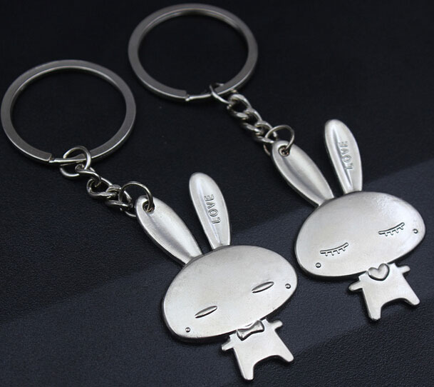 PVC軟膠鑰匙扣情侶鑰匙扣