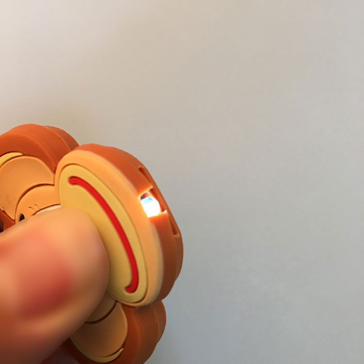 PVC動物LED燈鑰匙套